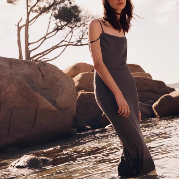 MISHA Olivette Georgette Maxi Dress - Gull grey - Picture 6 of 10